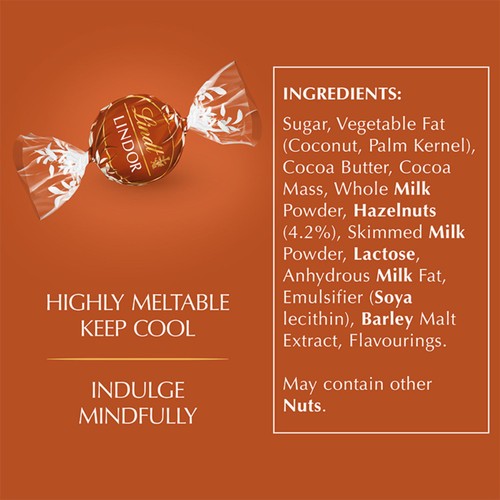 Lindt Lindor Hazelnut Chocolate Truffles