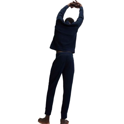 Supersoft Waffle Loungewear Bottoms Navy, XXL