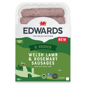 Edwards 8 Welsh Lamb & Rosemary Sausage