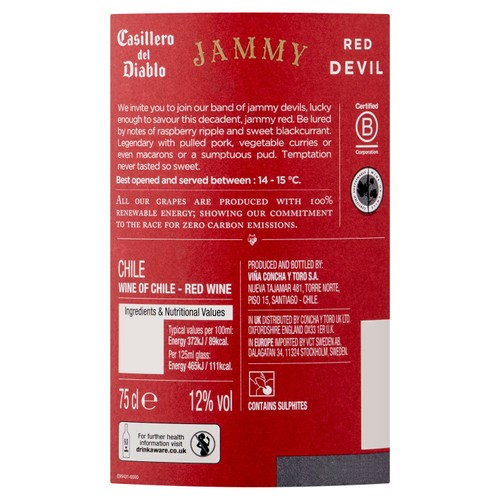 Casillero del Diablo Jammy Red Devil 75cl