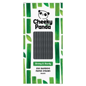 Cheeky Panda Black Bamboo Paper Straws