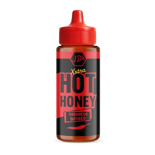 JD&rsquo;s Hot Honey - XXTRA Hot Habanero Infused Honey, 350g