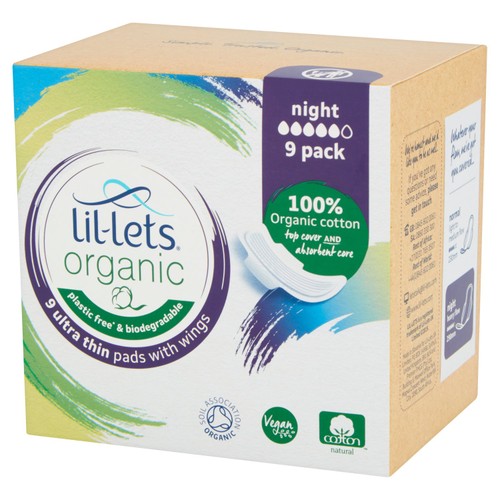 Lil-lets Organic Pads Night