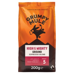 Grumpy Mule High & Mighty Espresso Blend Ground Coffee