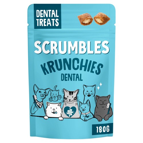 Scrumbles Cat Treats Dental Krunchies