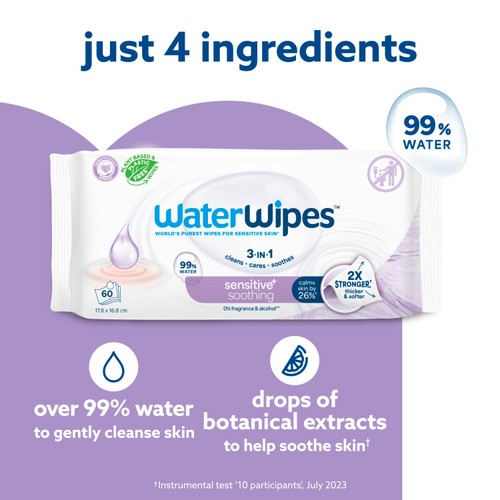 WaterWipes Soothing Baby Wipes