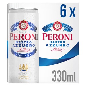 Peroni Nastro Azzurro Beer Lager Cans 4x440ml