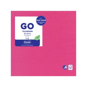 Pink 2 Ply 33cm Paper Party Napkins