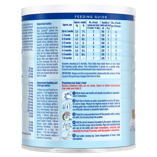 Aptamil Lactose Free Baby Milk Formula Powder Birth for Lactose Intolerance
