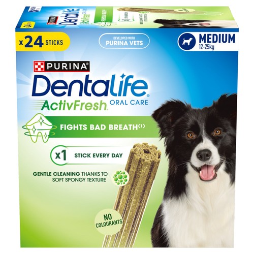 Dentalife ActivFresh Medium Dental Chicken Dog Chews 