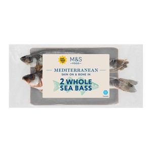M&S 2 Whole Sea Bass