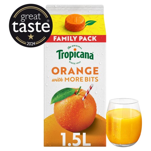 Tropicana Pure Orange Fruit Juice with Extra Juicy Bits