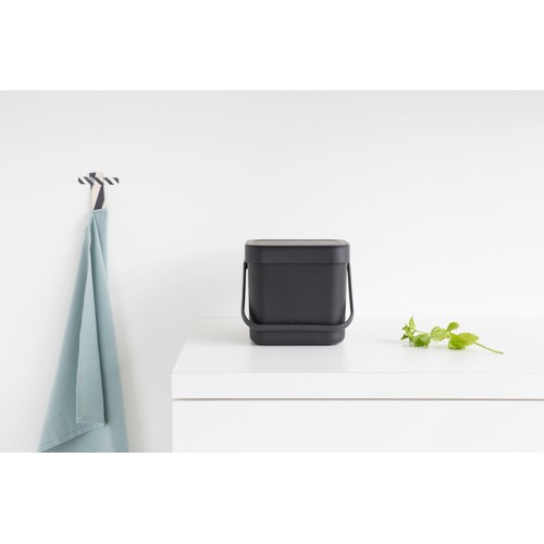 Brabantia 3 Litre Grey Sort & Go Waste Bin  