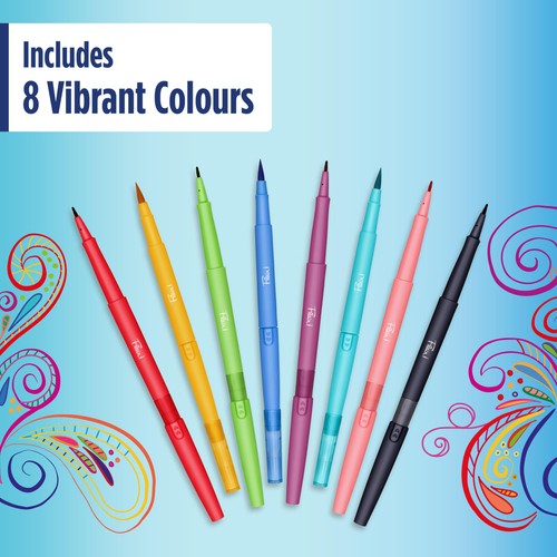 Paper Mate Flair 0.7mm Dual Brush Felt Tip Pens