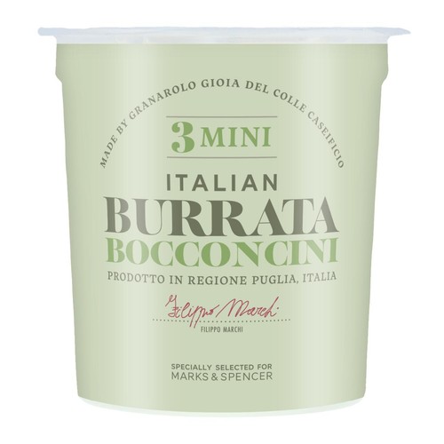 M&S 3 Mini Italian Burrata Bocconcini