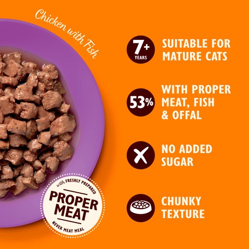 Lily's Kitchen Chicken & Fish Tasty Cuts in Gravy for Mature Cats