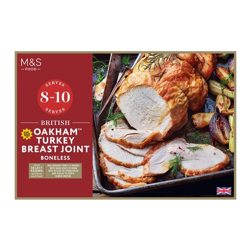 M&S British Oakham Turkey Breast Joint Boneless Frozen