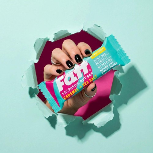 Fatt Caramel + Sea Salt High Fibre Keto Bar