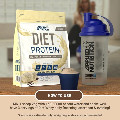 Applied Nutrition Diet Protein Powder Vanilla Ice Cream