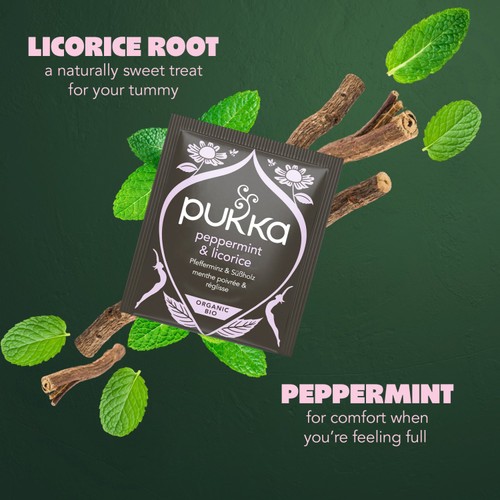 Pukka Organic Peppermint & Licorice Mint Tea x20 Compostable Tea Bags