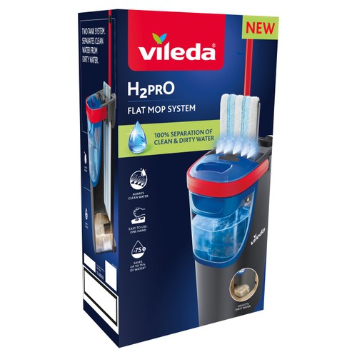 Vileda H2PrO Flat Mop & Bucket System