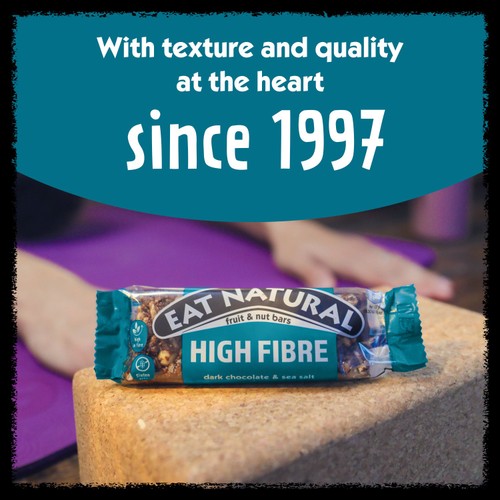Eat Natural Fibre Packed Dark Chocolate & Sea Salt Bars