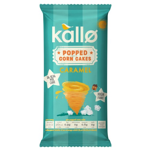 Kallo Caramel Popped Corn Cakes