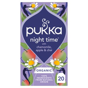 Pukka Herbs Organic Night Time Apple Chai 20 Herbal Tea Bags