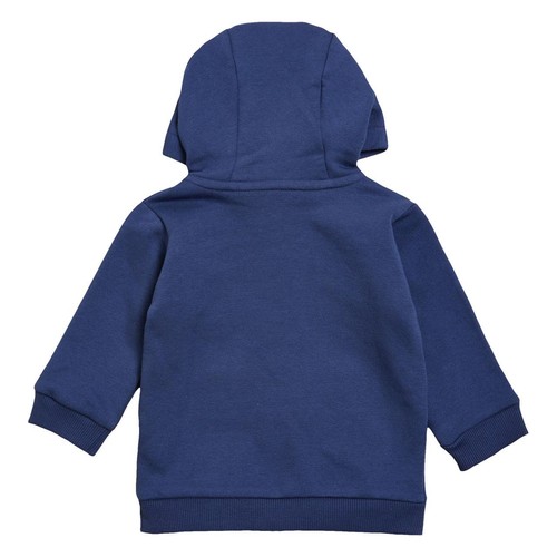 M&S Unisex, Cotton Zip Hoodie, 6-9 Months, Dark Blue