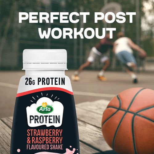 Arla Protein Strawberry & Raspberry Milk Shake