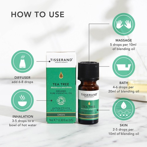 Tisserand Tea Tree Organic Pure Essential Oil
