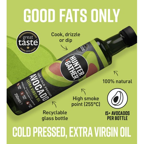 Hunter & Gather Cold Pressed Extra Virgin Avocado Oil
