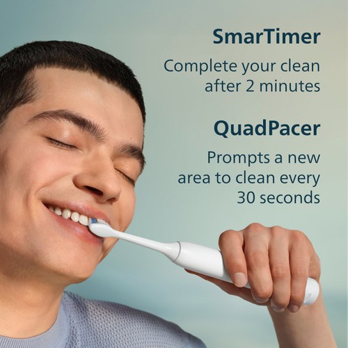 Philips Series 3000 Dual Pack White & Black Electric Toothbrushes