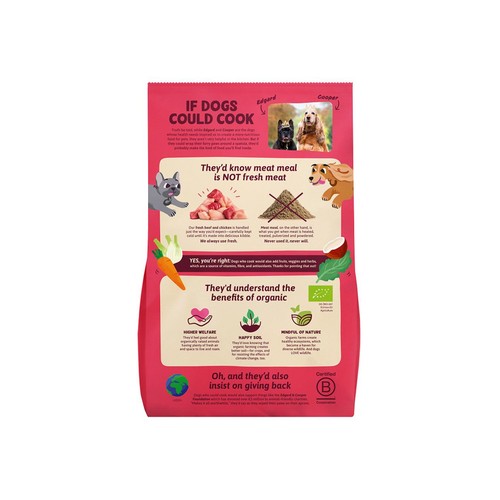 Edgard & Cooper Gluten Free Dry Dog Food Organic Beef & Free-Range Chicken