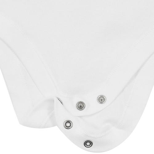 M&S Baby Cotton Long Sleeve Bodysuits, White, 6-9 Months  