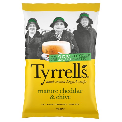 Tyrrells Mature Cheddar & Chive Sharing Crisps