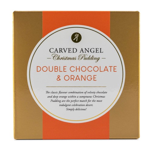 The Carved Angel Double Chocolate & Orange Christmas Pudding, Serves 3-4