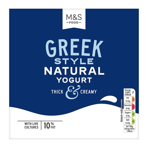 M&S Greek Style Live Yogurts