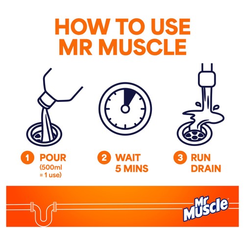 Mr Muscle Power Gel Drain Unblocker