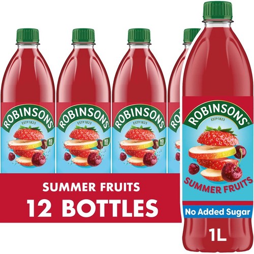 Robinsons Single Strength Summer Fruits No Added Sugar