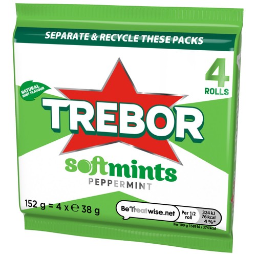 Trebor Softmints Peppermint Mint Rolls