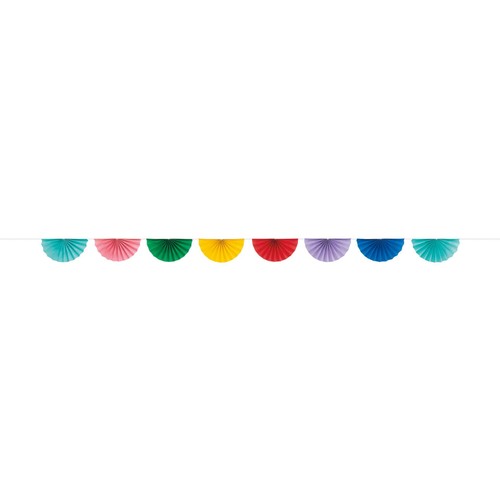 Colourful Scalloped Paper Fan Garland