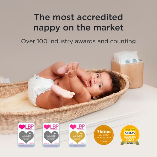 Kit & Kin Hypoallergenic Nappies Size 1 (2-5kg)