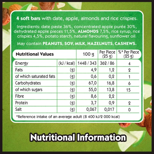 Eat Natural Apple Soft Fruit Bars