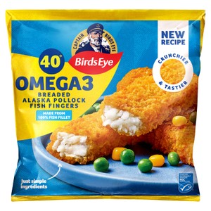 Birds Eye 18 Breaded Cod Fish Fingers 504g