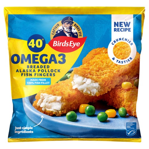 Birds Eye 40 Breaded O3 Fish Fingers