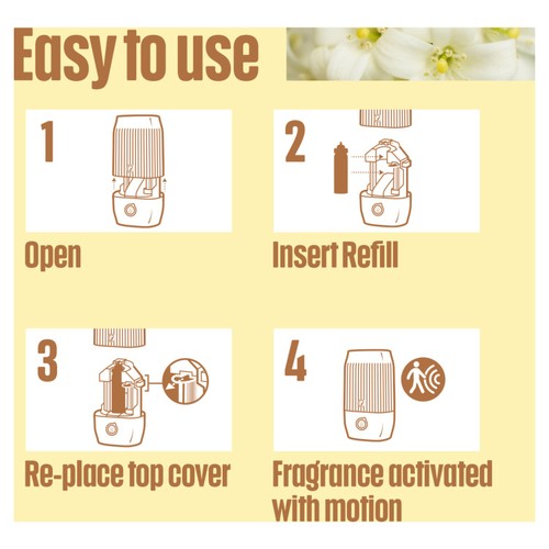 Glade ONE Sense & Spray Holder & Refill, Sandalwood & Jasmine Air Freshener