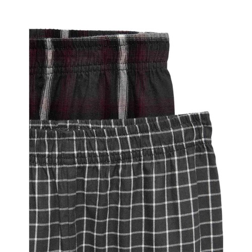 M&S Pure Cotton Checked Pyjama Sets, 11-12Y, Grey Mix