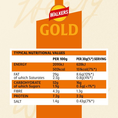 Walkers Gold Somerset Mature Cheddar & Onion