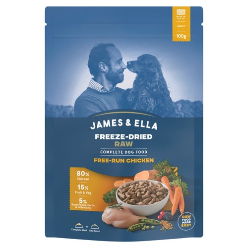 James & Ella Freeze Dried Raw Chicken Complete Dog Food Pouch